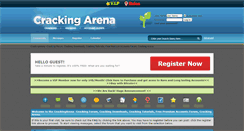 Desktop Screenshot of crackingarena.com