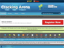 Tablet Screenshot of crackingarena.com